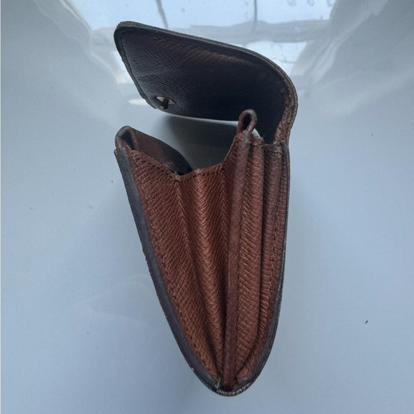 Louis Vuitton Monogram Wallet Brown LV Coin Elise Bifold Mini Wallet Compact - Picture 11 of 13